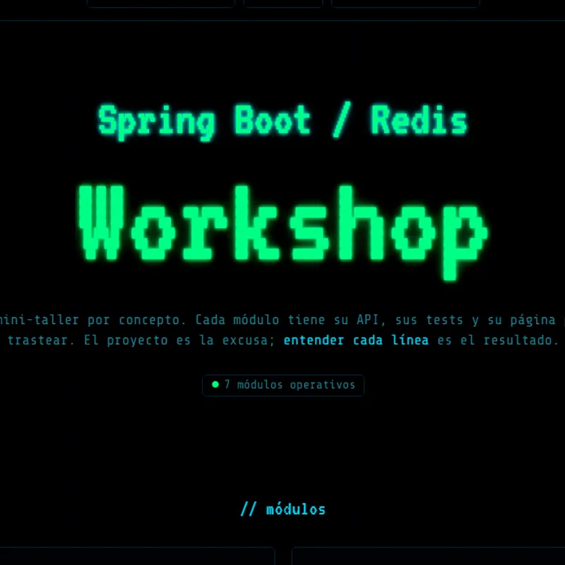 springboot-redis-workshop